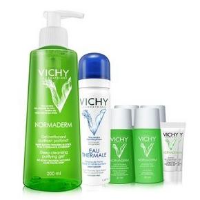 VICHY薇姿 净颜无暇祛痘保湿洁面啫喱200ml赠礼包+男性主义香体露 99元包邮(199-100)