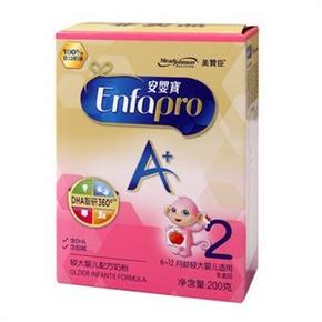 东北： 美赞臣 安婴宝A+ 婴儿奶粉 2段 200g 17元