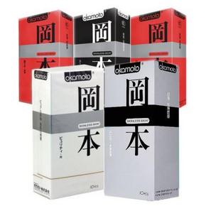 冈本SKIN系列 5合1促销装 纯10+激薄10+至尊10+质感超薄10+质感5只 50元(89-39)