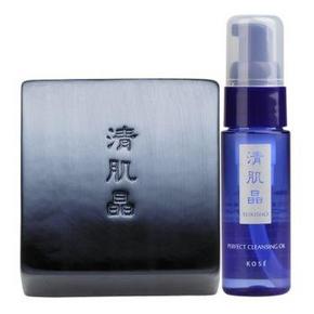 KOSE 高丝 清肌晶洗颜皂120g+清肌晶洁肤油40ml 79元（99-20券）