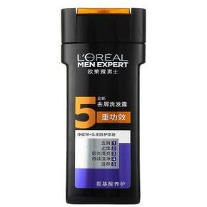 华东手机端：欧莱雅 LOREAL 男士去屑洗发露200ml 9元(12.9，2件7折)