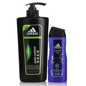 阿迪达斯 洗发沐浴超值组730ML+400ML 44元(59，99-30)