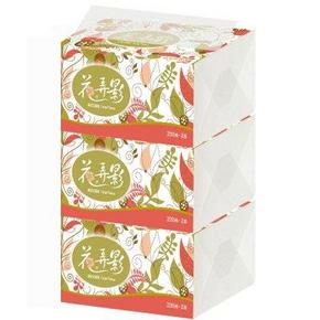手机端：花弄影 抽纸 2层200抽3包抽取式面纸  5.9元