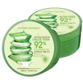 自然乐园 NatureRepublic 芦荟舒缓保湿凝胶300mlx2只装 约30元(59，199-100)