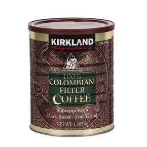 KIRKLAND 柯可蓝 哥伦比亚咖啡1.36kg+德运全脂高钙奶粉1kg 108元(207-99)