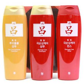 吕 洗发水三件套（洗发水 200mlx2瓶+护发素200ml）49元包邮