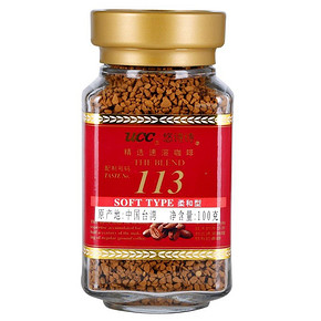 凑单品：悠诗诗UCC 精选速溶咖啡100g 9.9元
