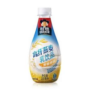手机端：桂格(QUAKER) 高纤燕麦乳麦香原味350ML 0.9元(限购500件)
