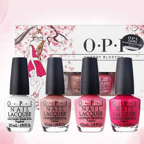 百变女王最爱# OPI 粉樱初绽指甲油套装 3.75mlx4瓶 折42元(99，199-100-20)
