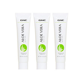 美国GNC 芦荟胶 aloe vera保湿祛痘止痒烫伤修复57g*3支 29元包邮(APP)