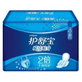 护舒宝 瞬洁贴身量多日用/夜用12片卫生巾(284mm) 7.9元