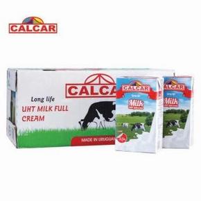 卡乐(Calcar) 超高温灭菌全脂纯牛奶 1Lx12 盒 59元(109，199-100)