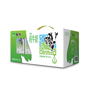 蒙牛 精选牧场纯牛奶 250ml*12盒 29.9元包邮