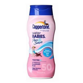 科普特 SPF50 水宝宝防晒霜237mlx2件+凑单品 105.9元(205.9-100)