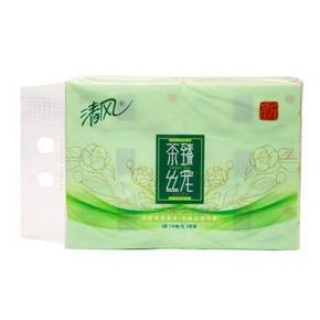 手机端：清风 茶臻丝宠高端系列 3层130抽面巾纸6包 10.6元(14.9，99-30)
