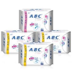 ABC 棉柔超吸防侧漏 卫生巾组合4包 日24片+夜8片 31元(日常61.5)
