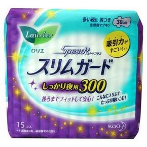 手机端：花王 乐而雅 零触感特薄夜用卫生巾30CM 15片 14.7元(29，199-100)