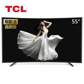 TCL D55A920C 55英寸 曲面高色域真彩8核安卓4.4智能电视 5999元包邮