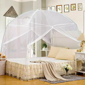 迎馨 超柔加密帐纱蒙古包 1.5米床 29.5元(59，下单5折)