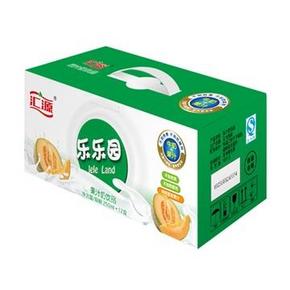 汇源 乐乐园果汁奶饮品 哈密瓜味250mlx12盒 19.8元包邮