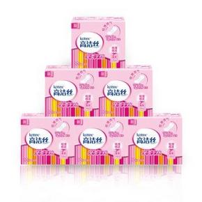 手机端: 高洁丝 丝薄棉柔迷你直条卫生巾190mm 10片x6包 9.9元(19.9，199-100)