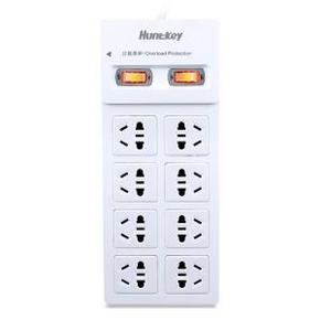 华北：航嘉 SSH801 8位1.8米插座 + 赠大白5位电源插座 25.9元(35.9，99-30)