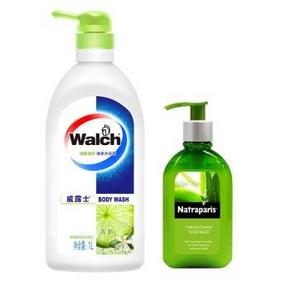 威露士(Walch) 健康沐浴露1L＋十八本草 洗手液 芦荟150ml 19.9元