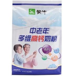 蒙牛 成人奶粉 中老年多维高钙奶粉400g 14.4元(28.8，买1送1)