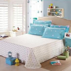 白菜价：胜伟家纺 全棉斜纹双人床单230x250cm 9.9元