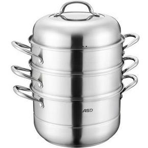 爱仕达  WK1526 26CM不锈钢三层蒸锅 99元(199-100)