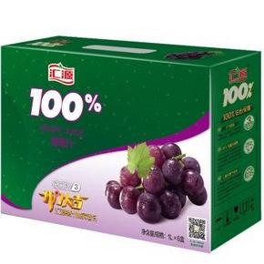 汇源 100%葡萄果汁1x6盒 便携装 34.9元