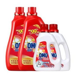 微信好价# 奥妙(OMO) 深层洁净洗衣液3kgx2+1kgx2 48.4元(折6/KG)