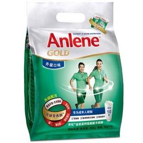 安怡(Anlene) 金装高钙低脂奶粉 升级版300g 12.5元(25，买1赠1)