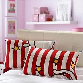 新会员福利# LOVO 全棉枕套 一对装(颜色/花色随机) 9.9元包邮