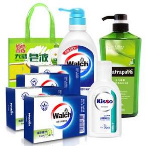 威露士 冰凉酷爽沐浴露720ml+十八本草沐浴露550ml+香皂125gx4+赠品 26.9元包邮