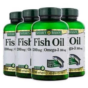自然之宝 欧米伽-3 深海鱼油 软胶囊100粒x4瓶 184元包邮(199-15)