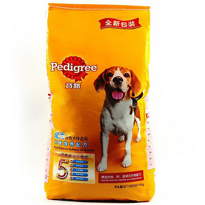 Pedigree 宝路 成犬均衡营养配方狗粮10kg 85元(169，199-100)