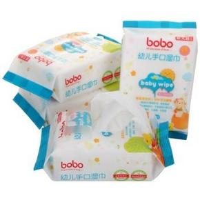 bobo 乐儿宝 BWM241B  宝宝手口湿纸巾25抽x4连包 12.6元(18，3件7折)