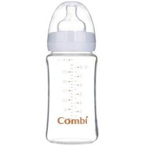 手慢无# 康贝（Combi）宽口玻璃奶瓶（240ml/白色/S）9.9元
