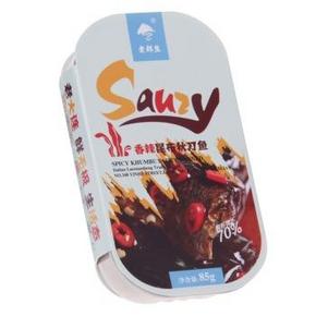 老鲜生 85g罐装 香辣昆布秋刀鱼罐头*6罐 22元(折3.6/袋)