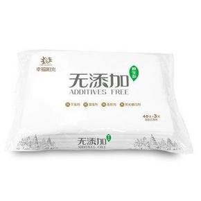 幸福阳光 3层中规格抽取式面纸40抽 1元(限购99件)
