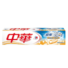 中华双重皓白香橙薄荷味 牙膏130g  5.9元包邮