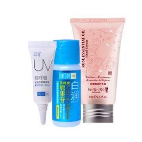 我的贴心蜜友 玫瑰精油护手霜套装（护手霜60g+化妆水30ml+隔离乳5g） 9.9元包邮