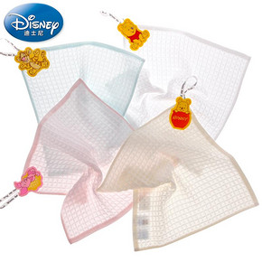 10点：迪士尼 Disney中空纱华夫格方巾 1元包邮