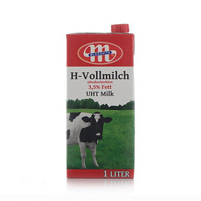 H-Vollmilch 高沃 超高温全脂灭菌乳纯牛奶1L 5.1元(10.1，99-50)