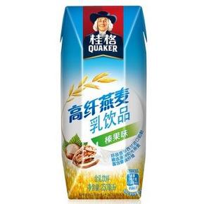 桂格（QUAKER）高纤燕麦乳榛果味（利乐）250ml 1元(另有原味)