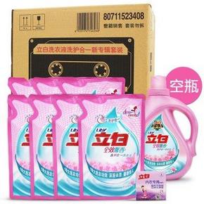 立白 洗衣液3.5kg+内衣皂101g+空桶 29.9元