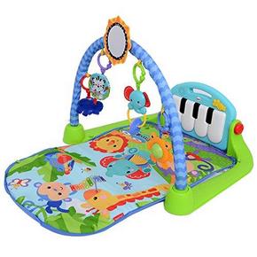 双重优惠# 费雪 BMH49 新琴琴健身器玩具+宝宝餐具10件套 314.3元包邮