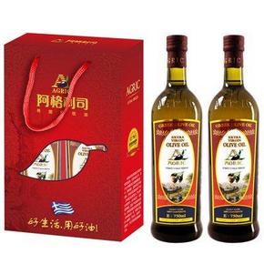 阿格利司 特级初榨橄榄油750ml*2 礼盒装 折64元(119，199-110)