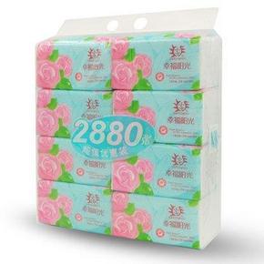 幸福阳光 花之浪漫系列 2层180抽x8包小规格抽纸 9.4元(13.9，77-27)